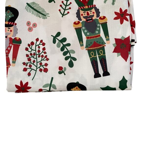 Christmas NUTCRACKER Fabric Shower Curtain Holiday 70x72 Festive Holiday NEW - Picture 3 of 7